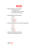 ratio application homework 3 answer key