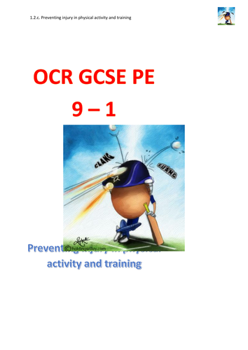 OCR GCSE PE 9 - 1 (New Spec) Preventing Injuries