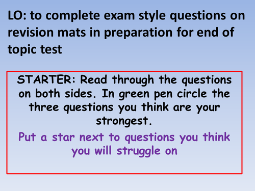 Cb6 Plants Revision Mat Teaching Resources 0671