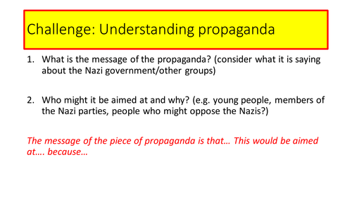AQA 8145 Germany - Nazi Propaganda