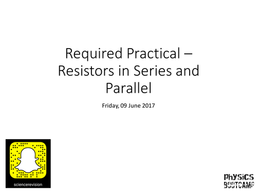 AQA GCSE Physics (1-9) Required practicals - Resistors in Series and ...