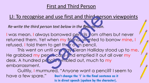 First And Third Person 