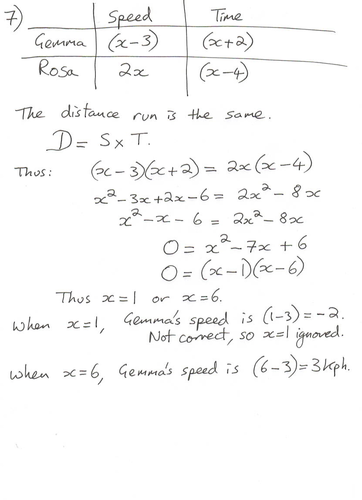 gcse maths 10 worded algebra questions and answers