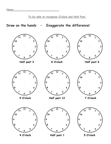 Time - Planning and resorces for a week on time | Teaching Resources