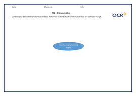 OCR GCE A Level Computer Science Programming Project Analysis Section ...