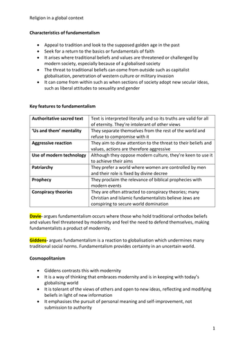 Religion in a global context sociology