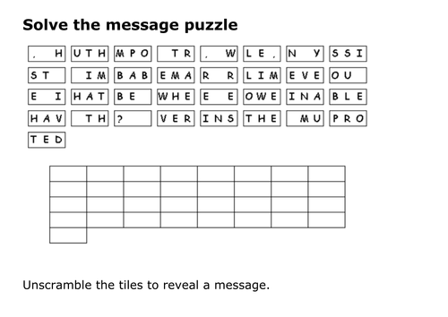 Solve the message puzzle from Sherlock Holmes