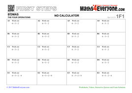 Bidmas worksheet corbettmaths image