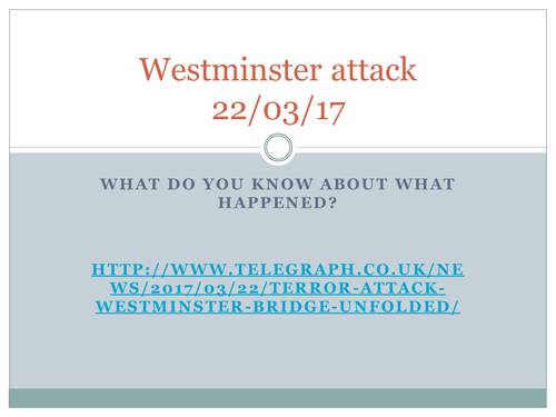 Westminster Bridge PowerPoint