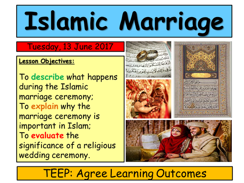 KS3 Islam- Marriage