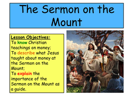 KS3 Charity- Christian Teachings. The Sermon on the Mount | Teaching ...