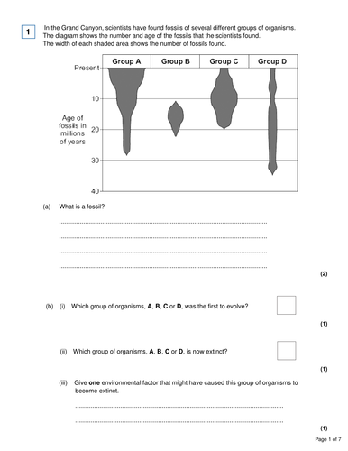 AQA Biology 4.6  –  L16 Fossils & Extinction