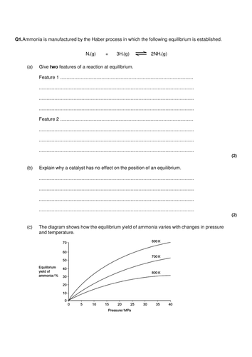 Yr 12 A level Chemistry HUGE pack of Assessments- Tests, RAG test ...