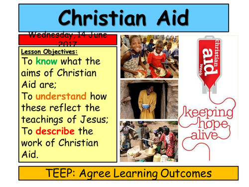 KS3 Charity- Christian Aid