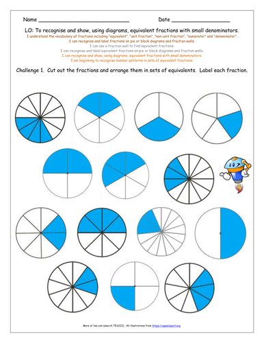 ks2 y4 equivalent fractions presentations and