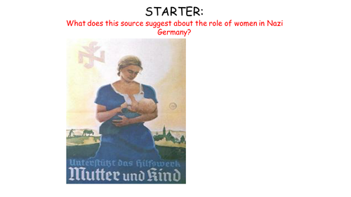 AQA 8145 Nazi Germany - women