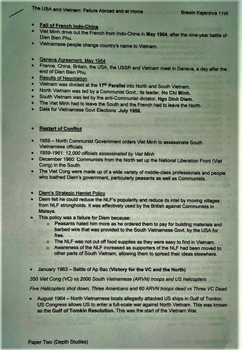 AQA GCSE History 1954-75 Vietnam War History Resources | Teaching Resources