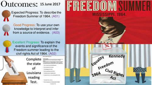 American Civil Rights: Freedom Summer and Civil Rights Act 1964.