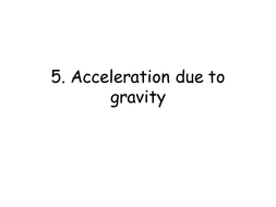 Acceleration due to gravity | Teaching Resources