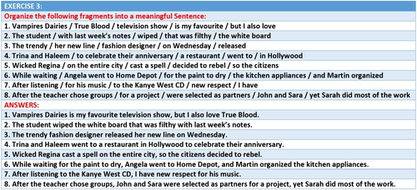 Inverted order grammar image