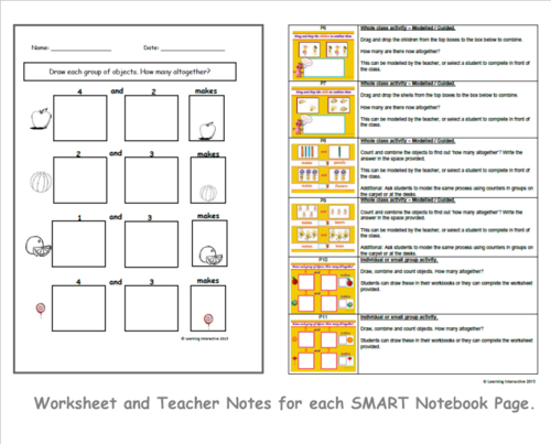 Combining 2 or more groups of objects | Teaching Resources