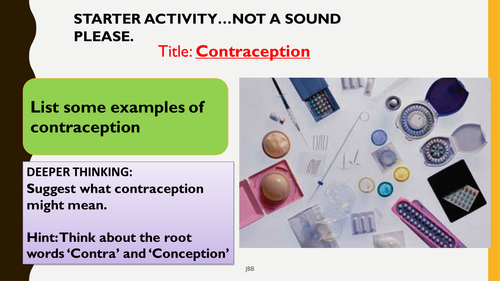 AQA new specification-The artificial control of fertility (contraception)-B11.7