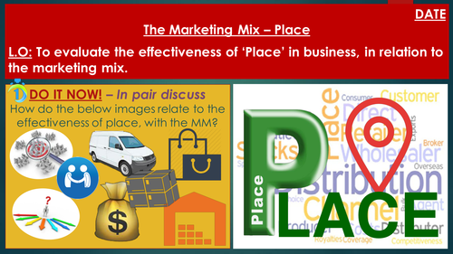 GCSE/A Level Business Studies Marketing Mix - Place Lesson!