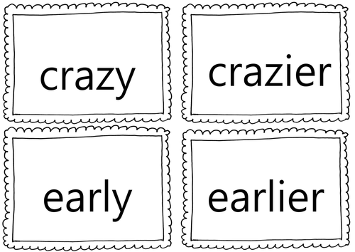 ks1 flashcards adding er all spelling rules new curriculum