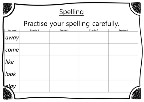 eyfs reception handwriting worksheet full lists complete pack