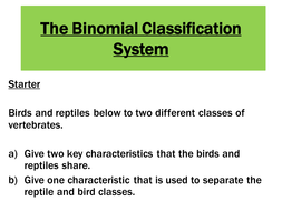 Binominal Classification | Teaching Resources