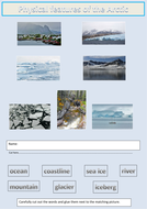 KS2 set of 2 differentiated Geography physical features of the Arctic