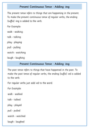 Verbs: Adding -ing and -ed To Verbs | Teaching Resources