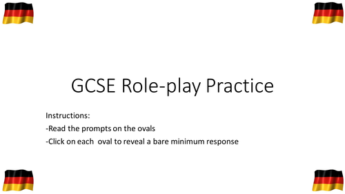GCSE German Role-Play Practice