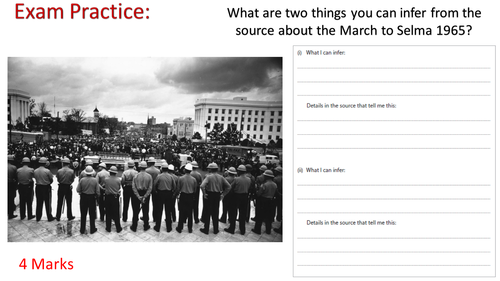 American Civil Rights: March on Selma & Voting Rights Act 1965.