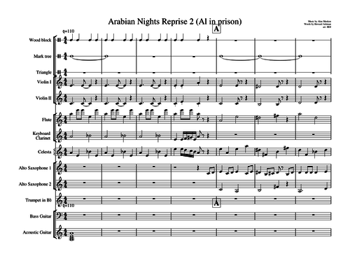 Aladdin Jr Orchestral arrangements | Teaching Resources