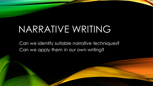 Narrative and Descriptive  writing mega pack: terms, tips and a haunted house!