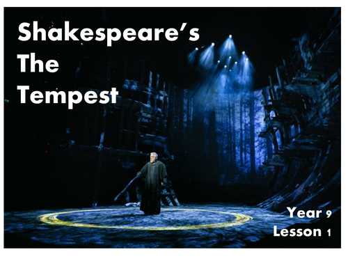 Practical Drama Lesson - The Tempest - Lesson 1