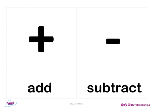 Maths Symbols Flashcards