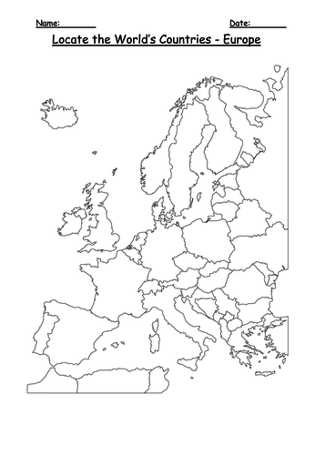 Geography: Locate the World’s Countries, using maps to focus on Europe ...