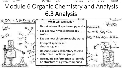 OCR A level/year 2 Chemistry module 6.3 Analysis PP | Teaching Resources