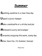 Summer Poems for Key Stage 1 by TheMagicPoetryPot - Teaching Resources ...