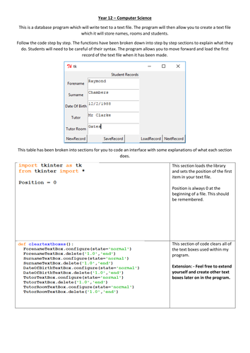 Python - User Interface Programming - Tkinter - OCR - Alevel & GCSE ...