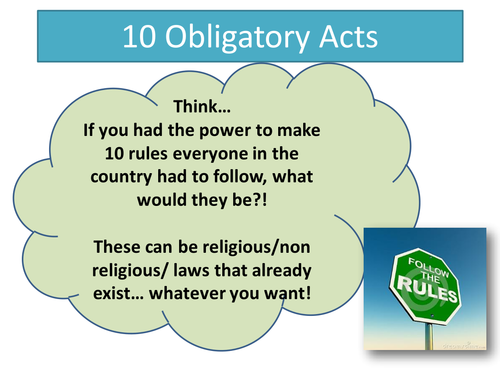 3.1 Ten Obligatory Acts - Topic: Living the Muslim Life - NEW Edexcel