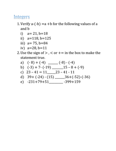 KS3 Maths Revision worksheets with answers