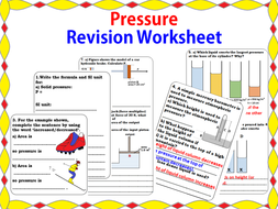 Pressure- Revision Worksheet | Teaching Resources