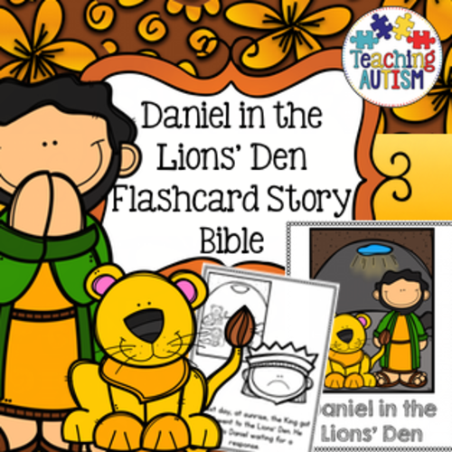 Daniel in the Lions' Den Bible Story Flashcard Story | Teaching Resources