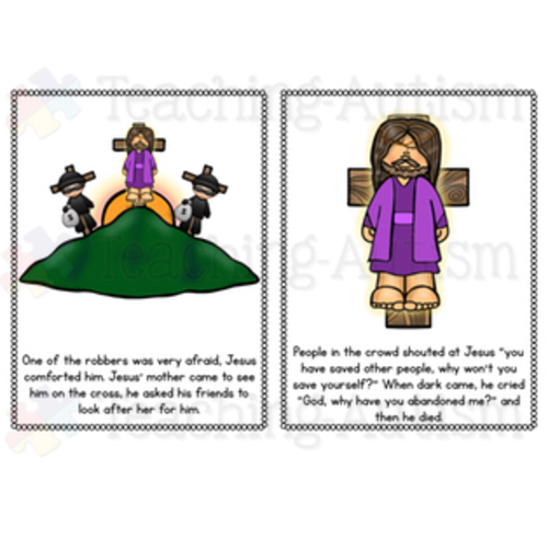 Easter Flashcard Story, Bible Teaching Resources