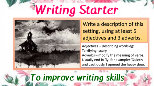 creative writing starters tes