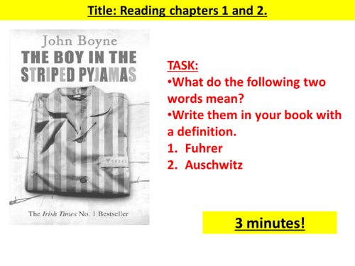 'The Boy in the Striped Pyjamas' Chapters 1-6