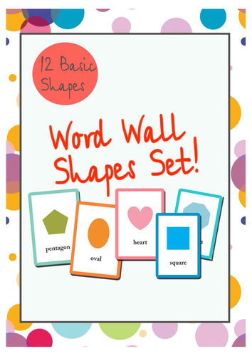 Word Wall Shape Set | Teaching Resources